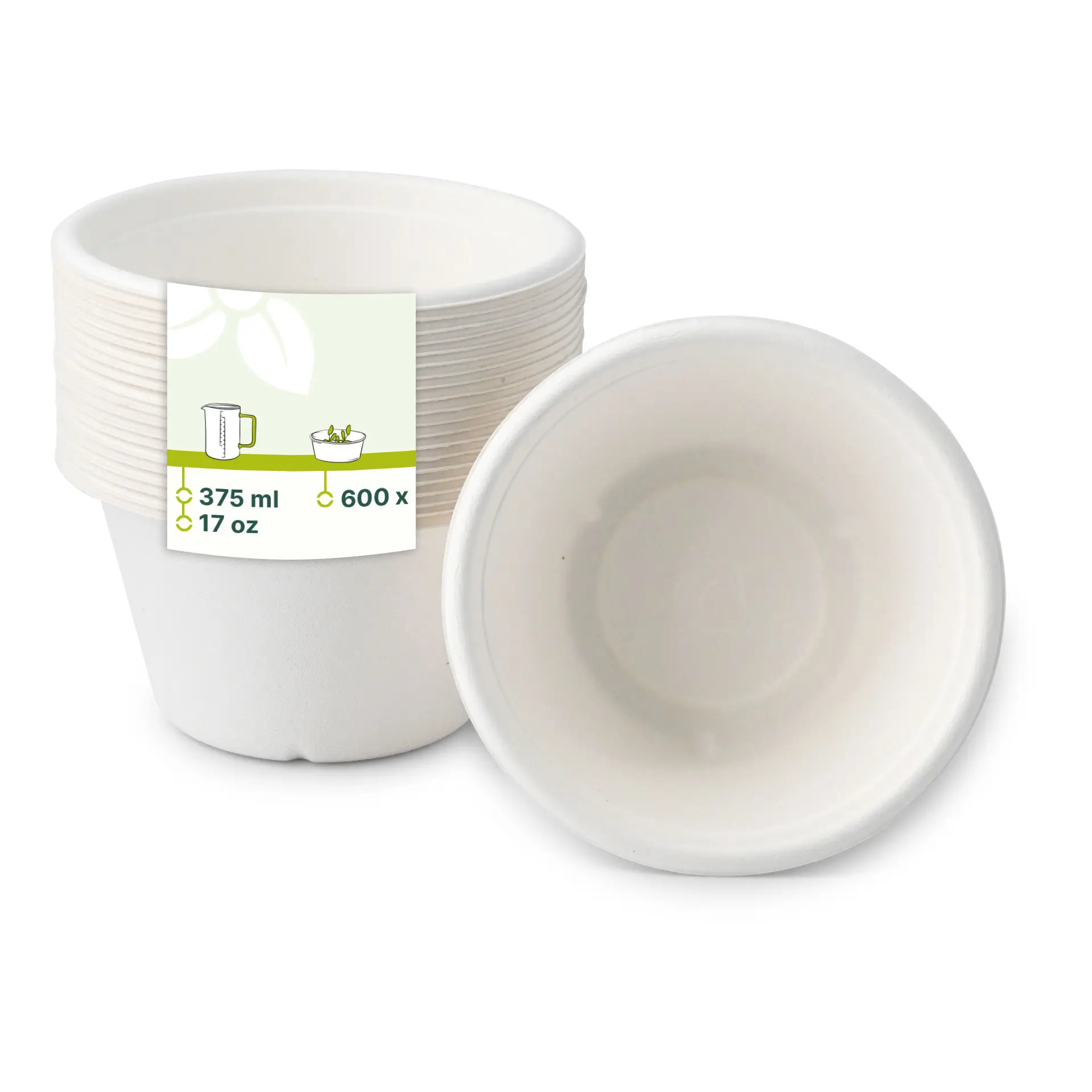 Pot à soupe en canne à sucre, 375 ml, Ø 135 mm Pot à soupe en canne à sucre, 375 ml, Ø 135 mm