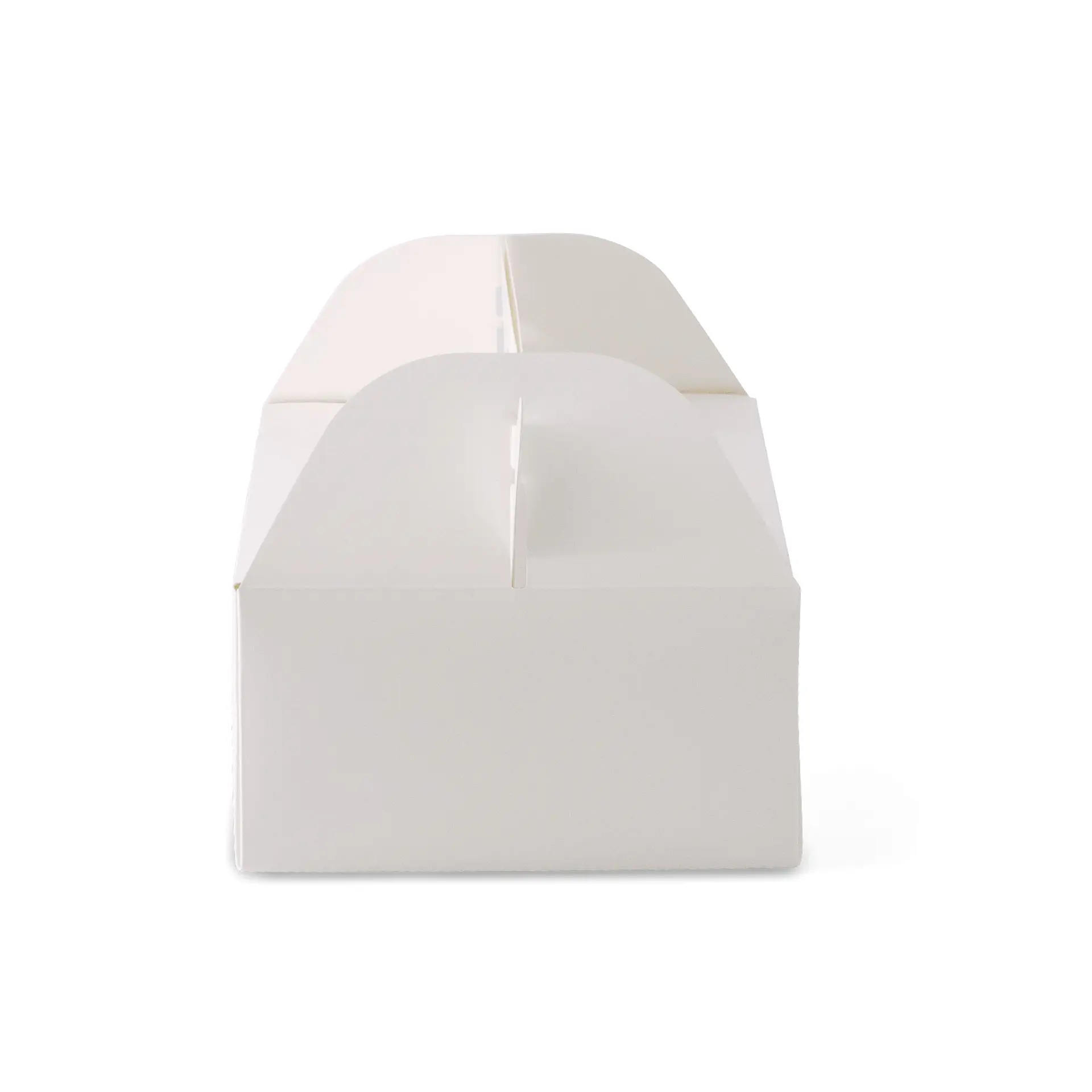 Boîte à gâteaux en carton avec poignée L, 26 x 17 x 9 cm, blanc, pliable