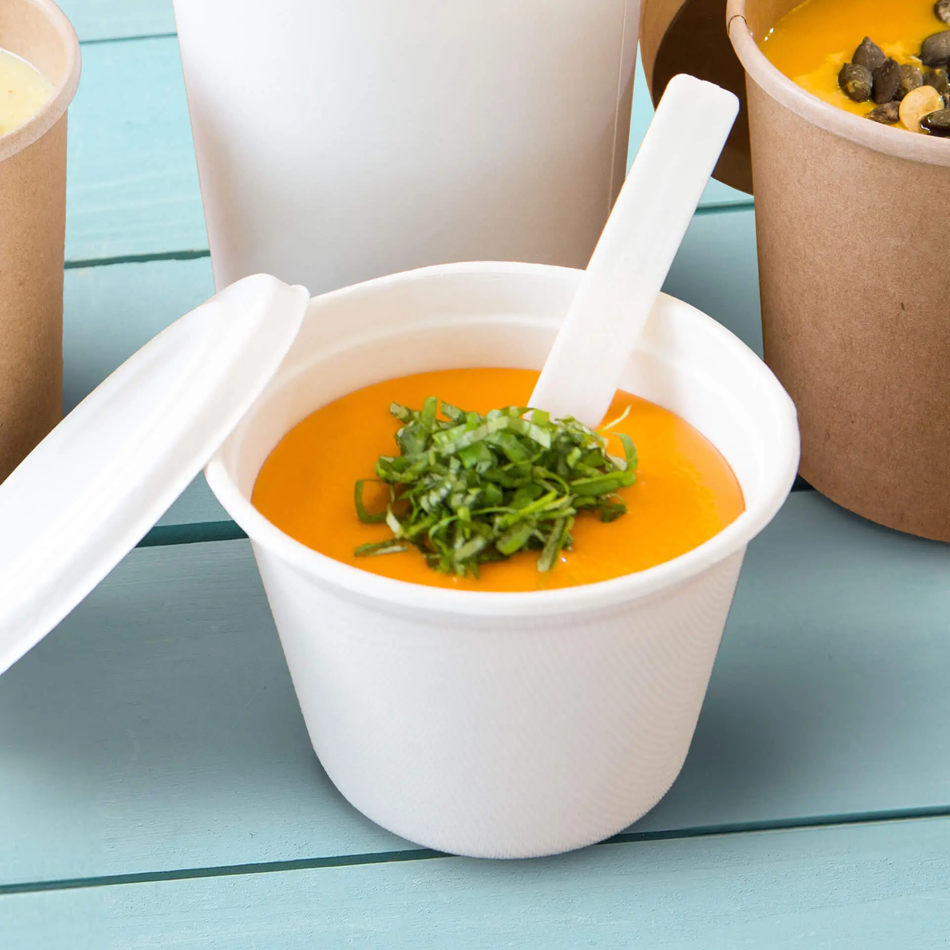 Pot à soupe en canne à sucre, 375 ml, Ø 135 mm dfc01391-suppenbecher-to-go-aus-zuckerrohr-375-ml-135-mm-5