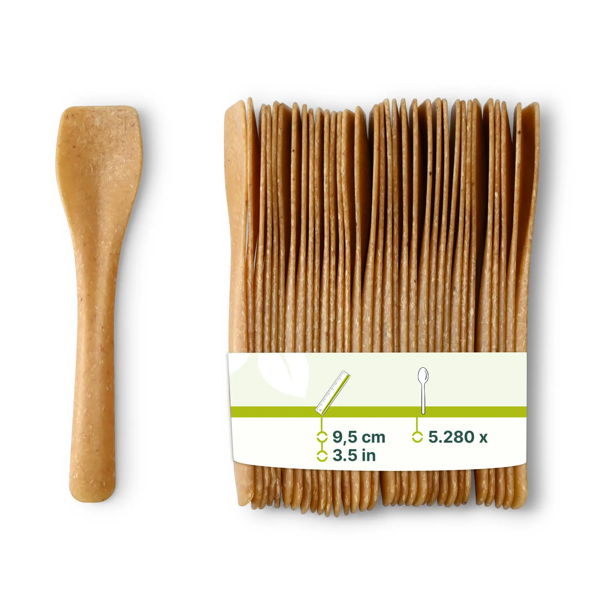 Spatule à glace réutilisable 9,5 cm, Caramel / brun Spatule à glace réutilisable 9,5 cm, Caramel / brun