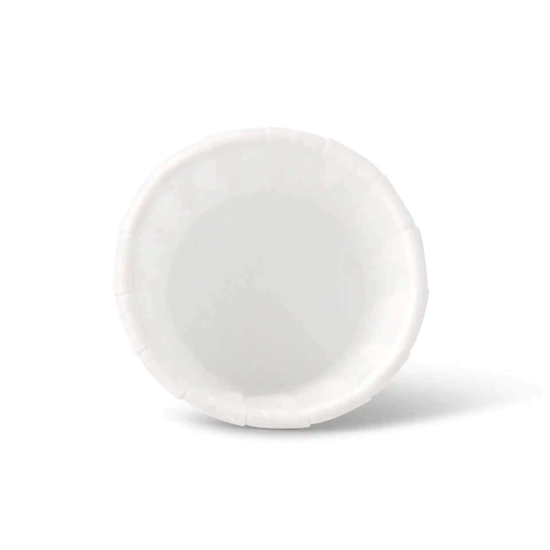 Gobelet blanc d'un diamètre de 48 mm et d'une hauteur de 30 mm, conçu pour un volume de remplissage de 35 ml.