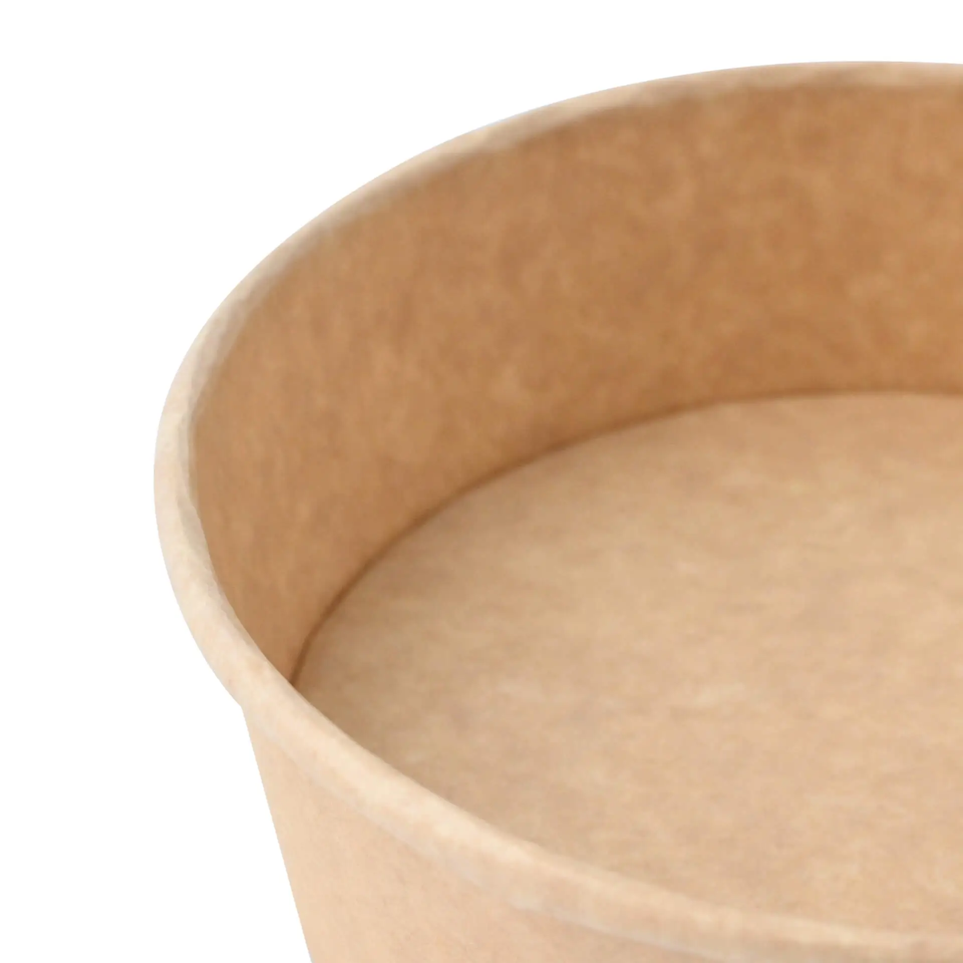 Bol rond en carton kraft (revêtu de PE), 400 ml, Ø 150 mm, brun, rondes (650 ml de volume max.)