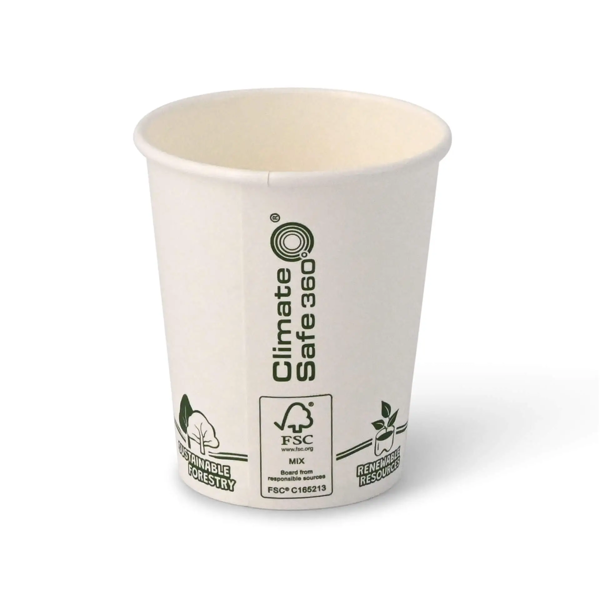Gobelet en carton blanc, logos EcoUp©, 20 cl / 8 oz, Ø 80 mm dhd045281-pappbecher-200-ml-8-oz-80-mm-ecoup-icons-2
