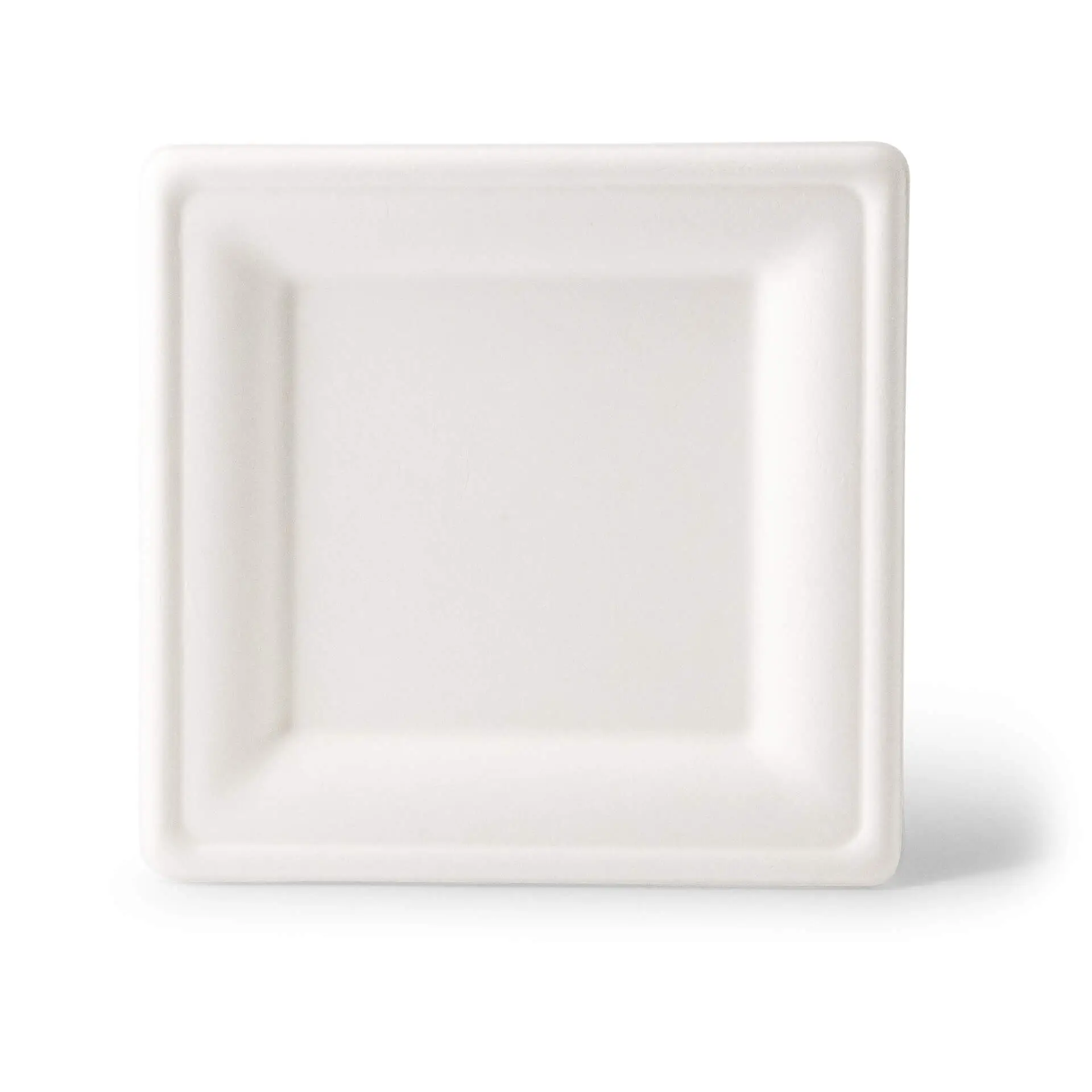Assiette carrée en canne à sucre, 20 x 20 cm Assiette carrée en canne à sucre, 20 x 20 cm