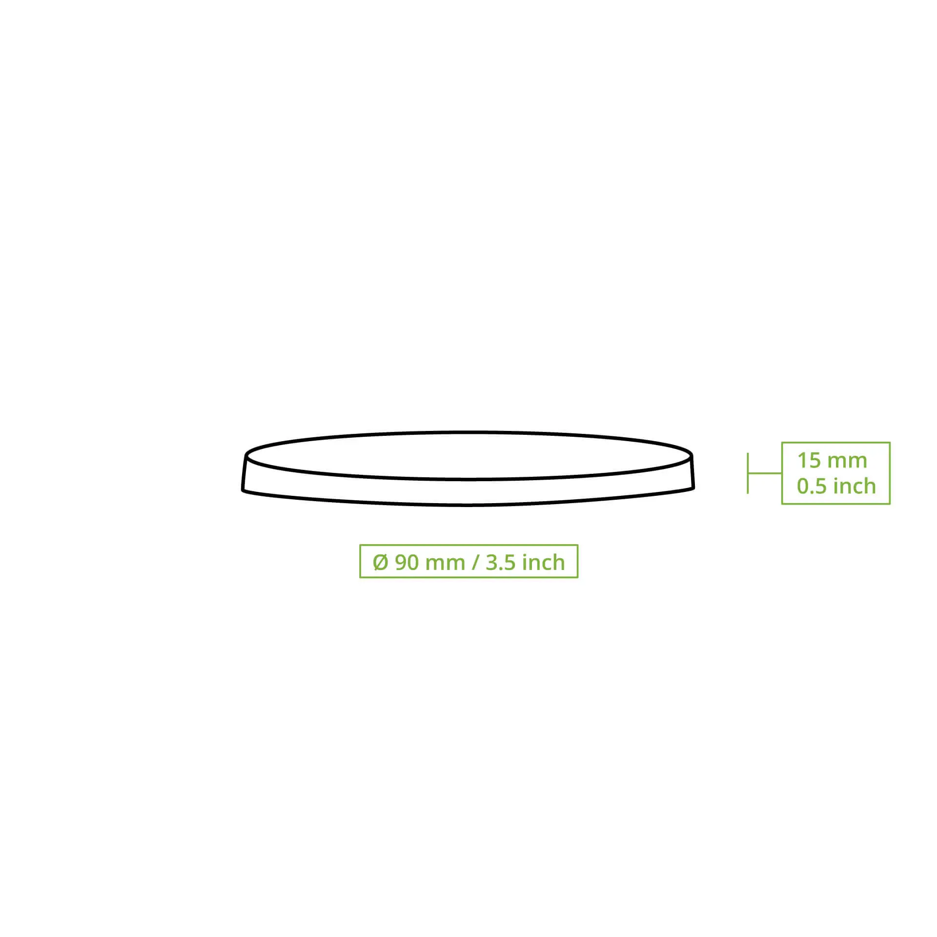 Couvercle membrane en carton (revêtement biologique) Ø 90 mm, brun Couvercle membrane en carton (revêtement biologique) Ø 90 mm, brun