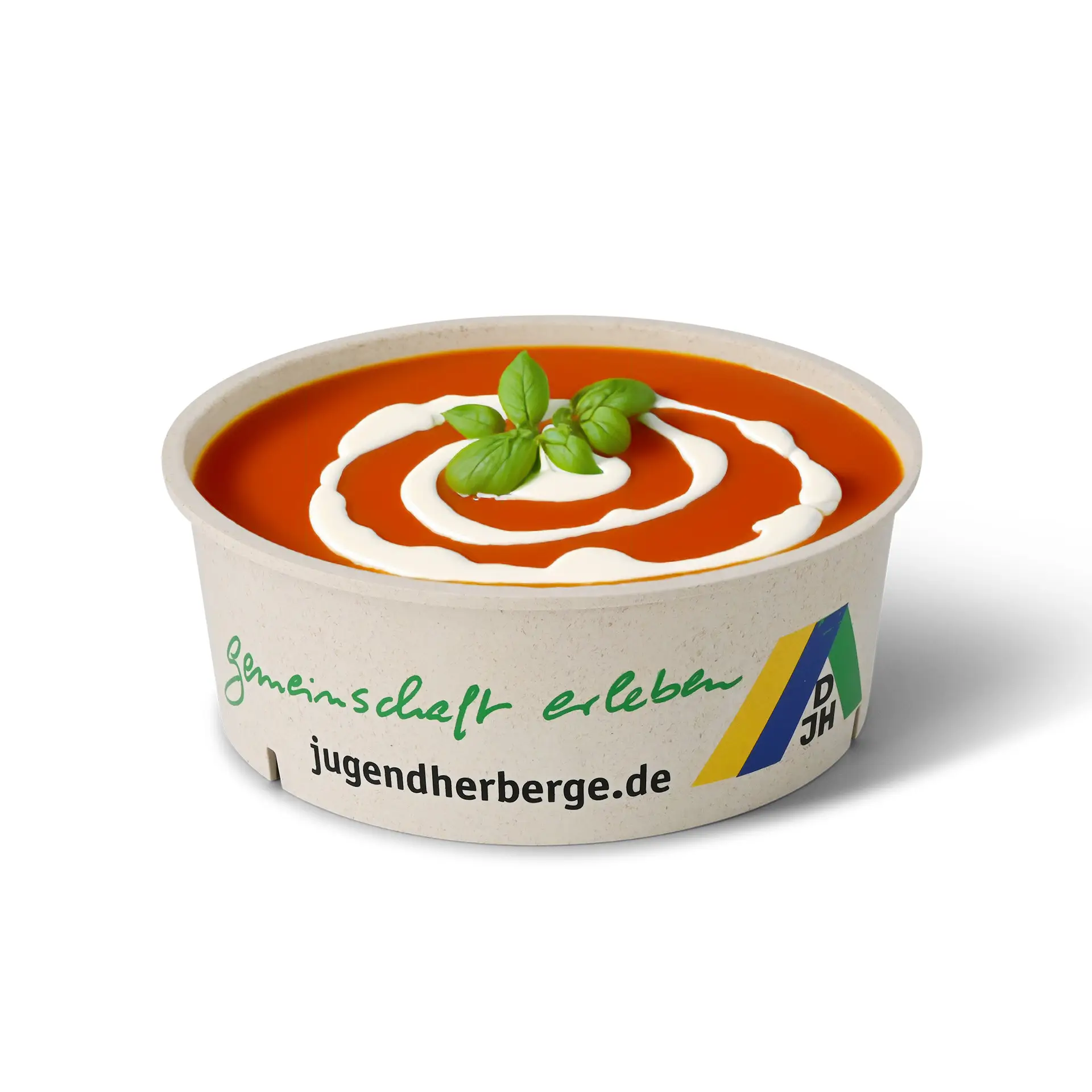 Bol réutilisable "merways Bowl" cajou / blanc crème 1000 ml, Ø 185 mm, personnalisable