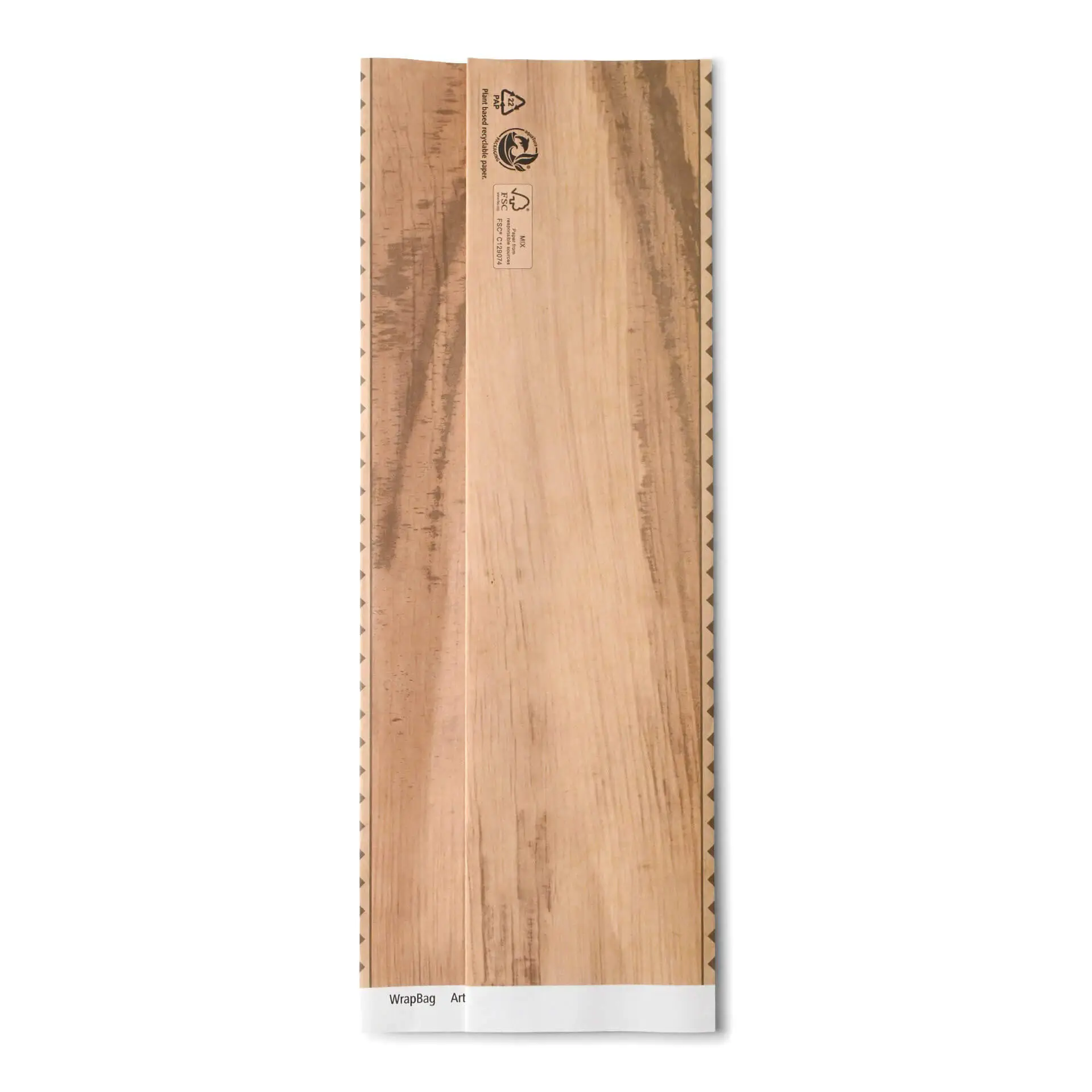 Sachet Wrap 10,5 x 30,5 cm, brun dfc00500-wrap-papier-s-105-x-305-cm-braun-vorgefaltet-2