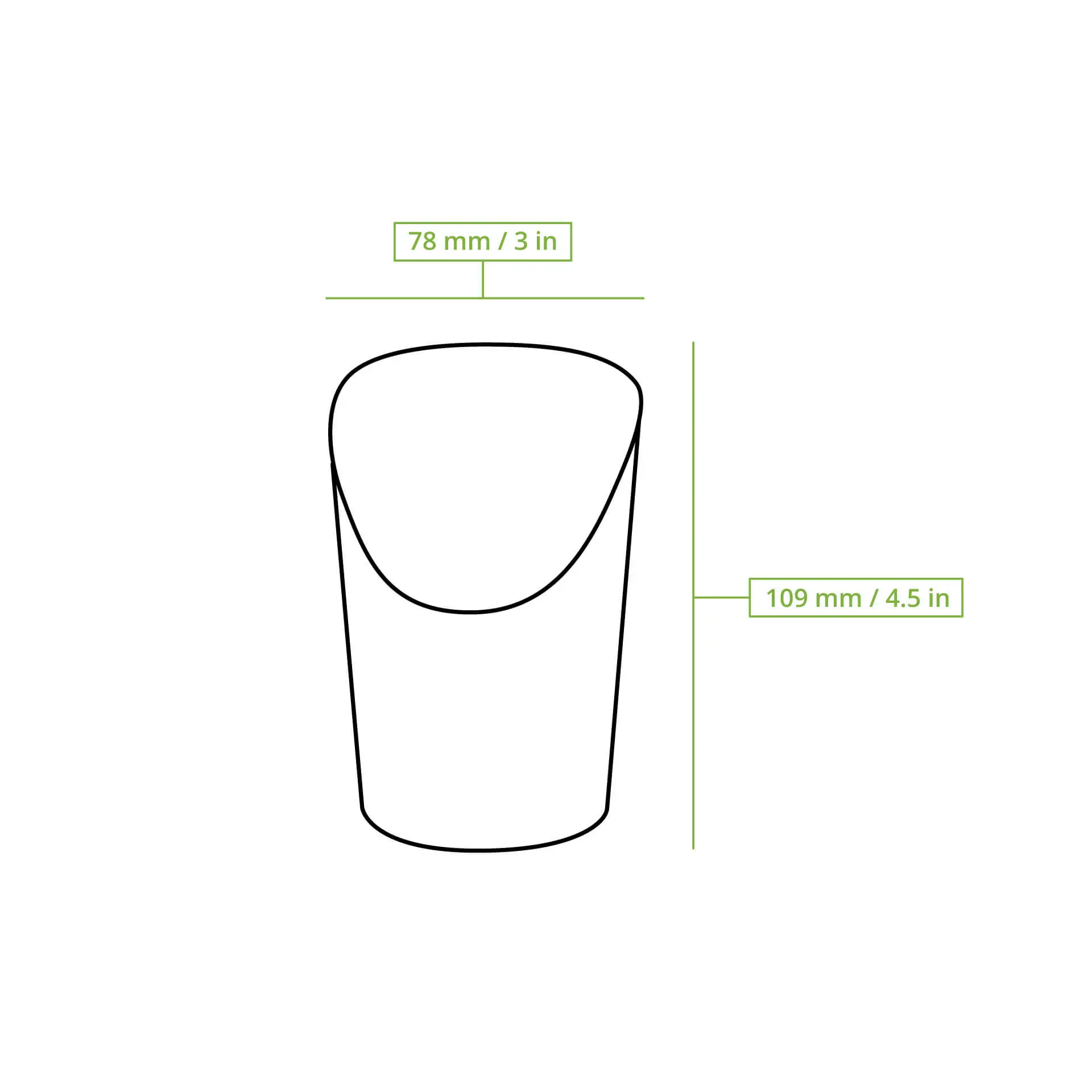 Wrap cup (revêtement biologique) 300 ml, brown