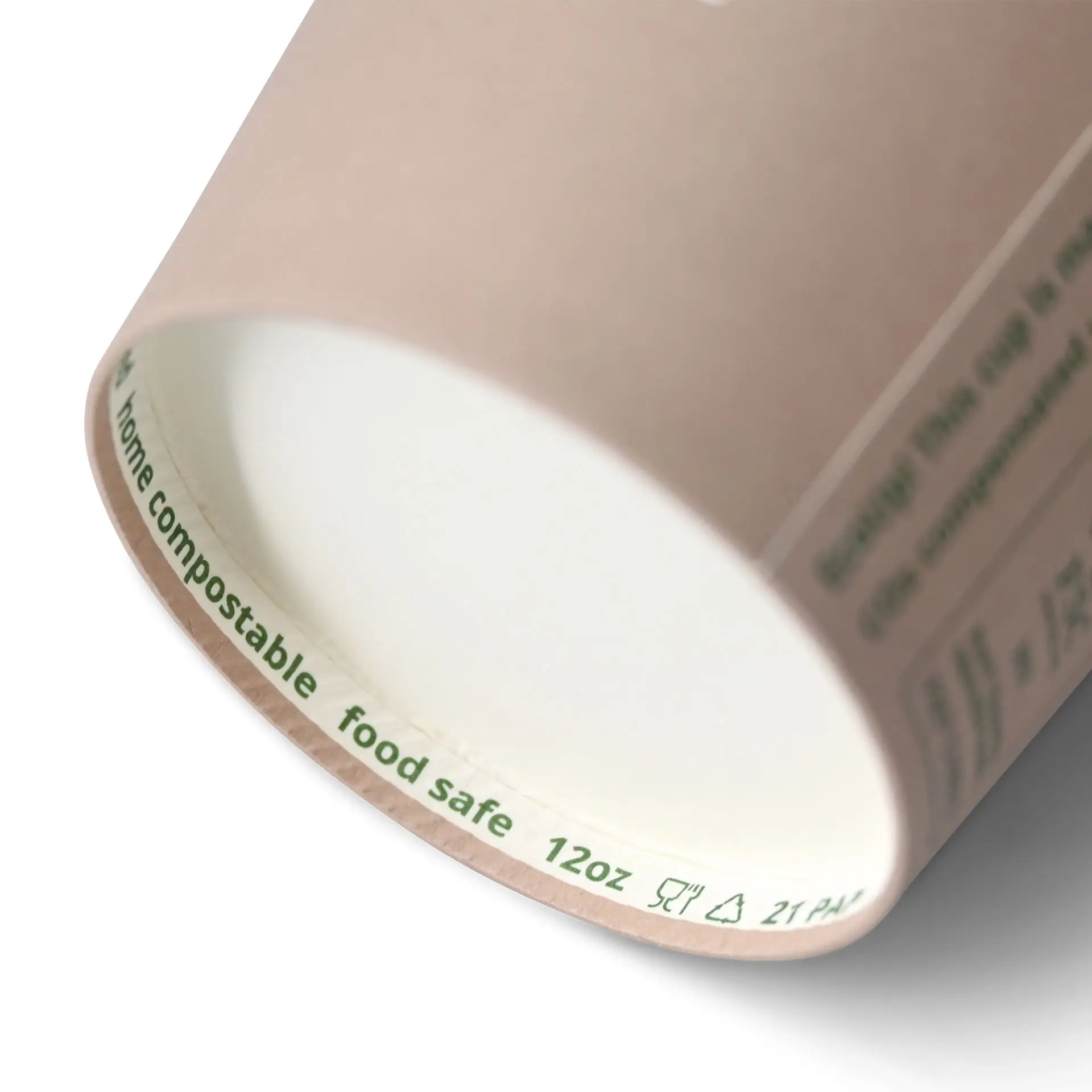 Gobelet en carton imprimé "Coffeebreak" 300 cl / 12 oz, Ø 80 mm, blanc