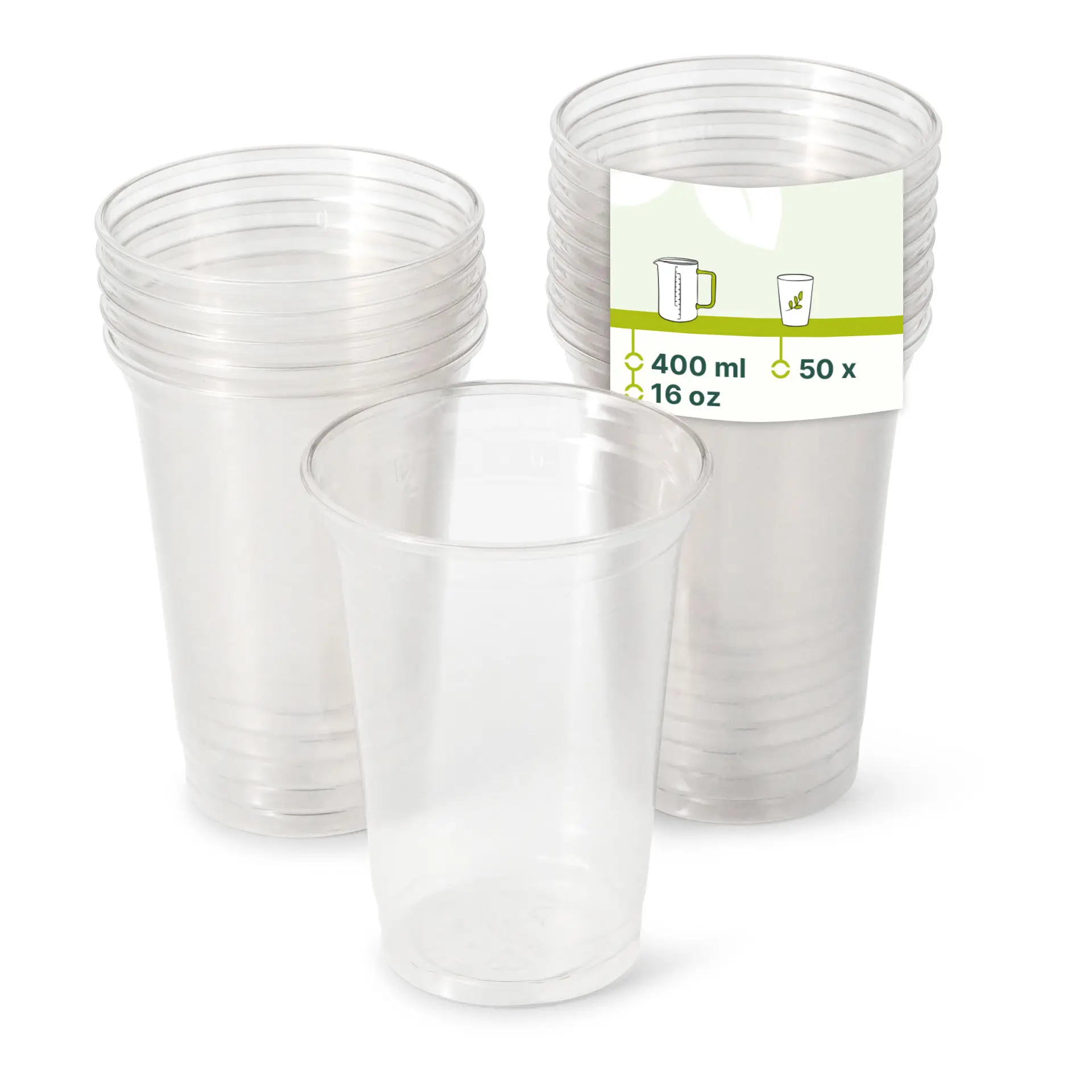 Gobelet transparent en rPET 40 cl / 16 oz, Ø 95 mm Gobelet transparent en rPET 40 cl / 16 oz, Ø 95 mm
