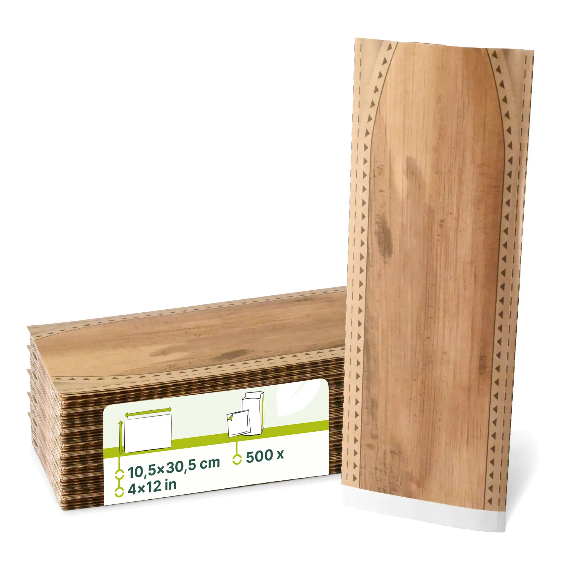 Sachet Wrap 10,5 x 30,5 cm, brun Sachet Wrap 10,5 x 30,5 cm, brun