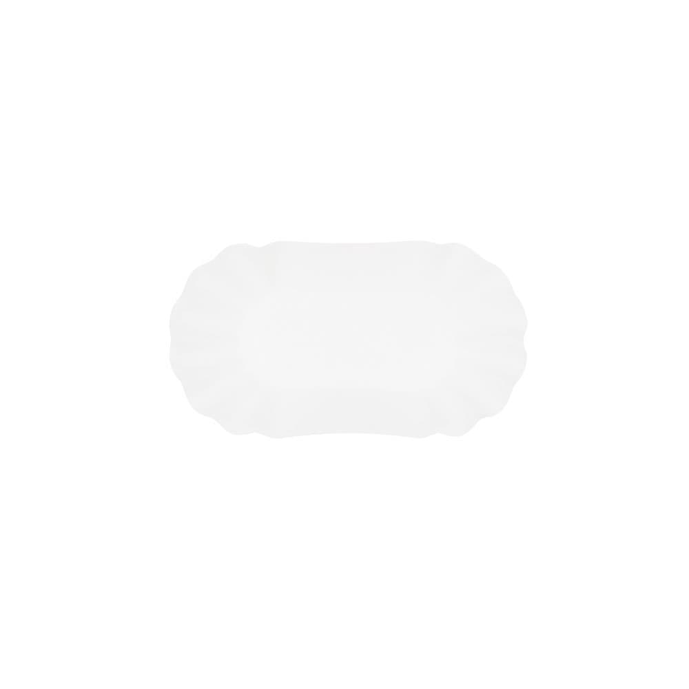 Pappschalen 19,5 x 11 x 3,2 cm, weiß, oval